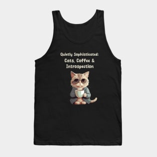 Cool cat and coffee Tank Top